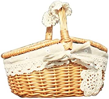 Panier de Rangement Petit modèle dentelé Blanc