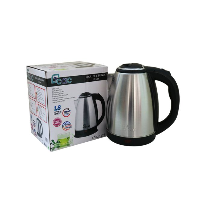 Bouilloire Electrique - 1.80 Litres - Inox - Garantie 1 Mois ca820178